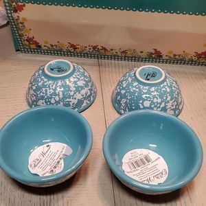 The Pioneer Woman Splatterware Teal Condiment Dip